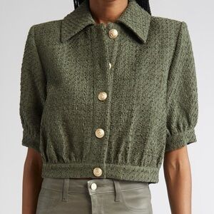 NWT L’Agence Cove cropped tweed jacket